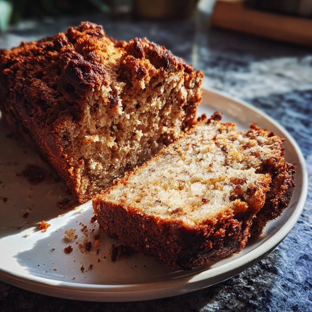 Bananenbrot mit Zimtschips