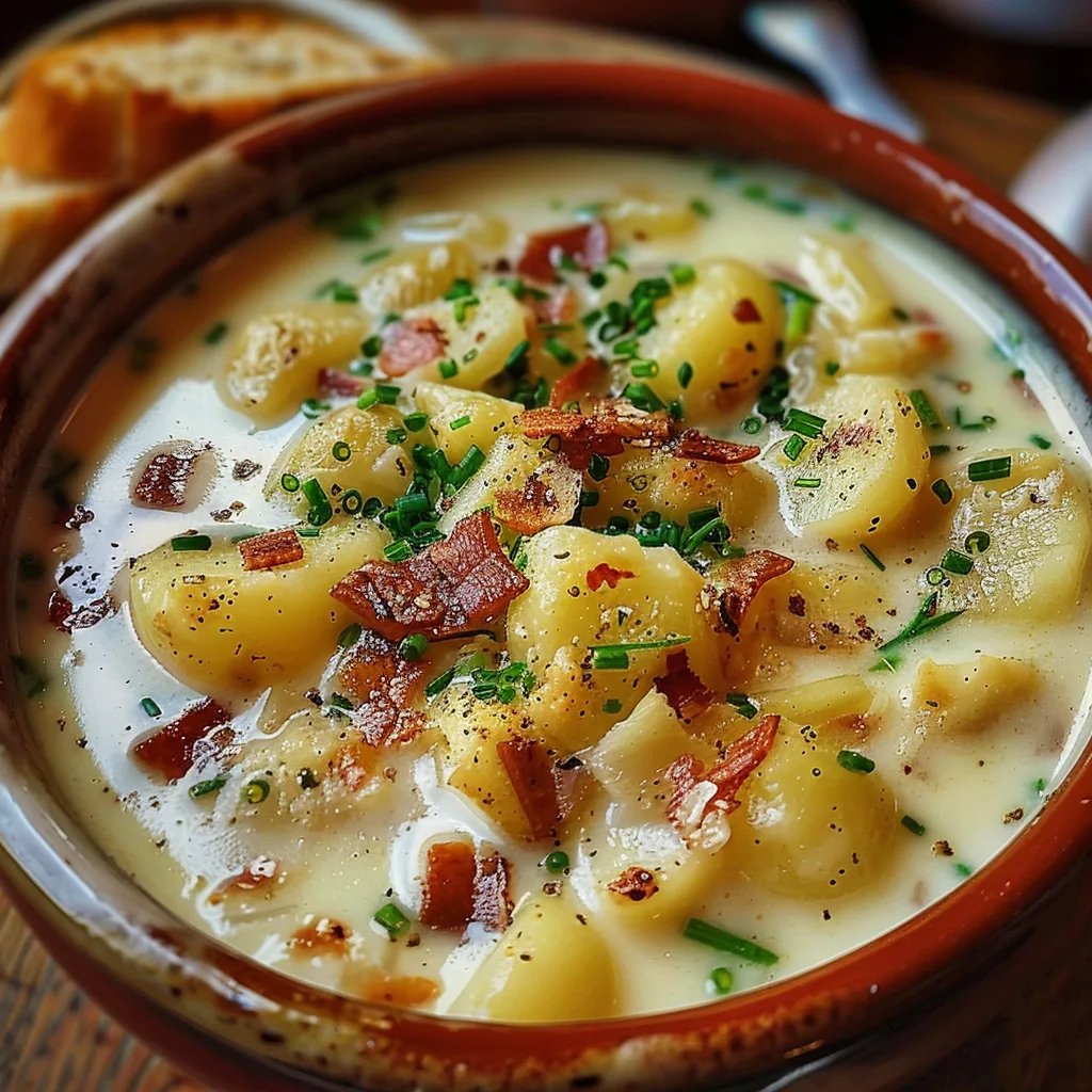 Cremige: Kartoffel-Käse-Suppe