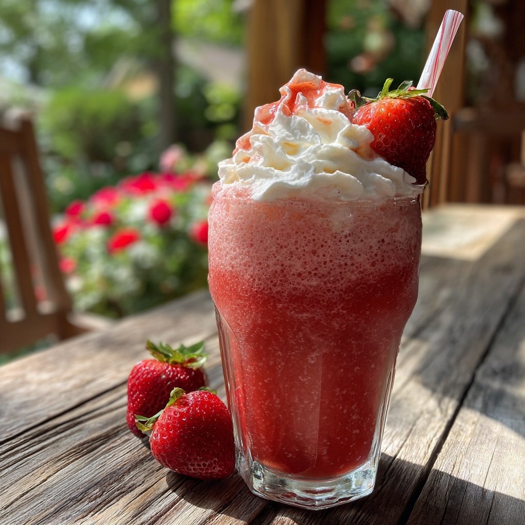 Frischer Erdbeer-Shortcake-Smoothie