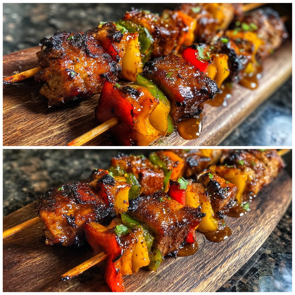 Honig-Limetten-Hühnchenspießchen