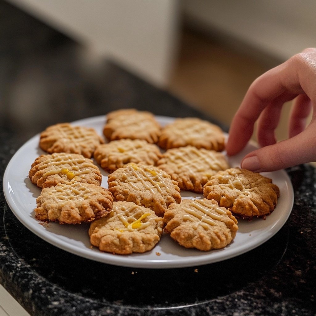Meyer Zitronen Daumenabdruck Kekse