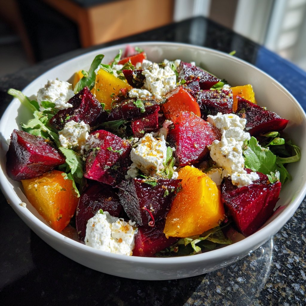 Gerösteter Rote-Bete- und Feta-Salat
