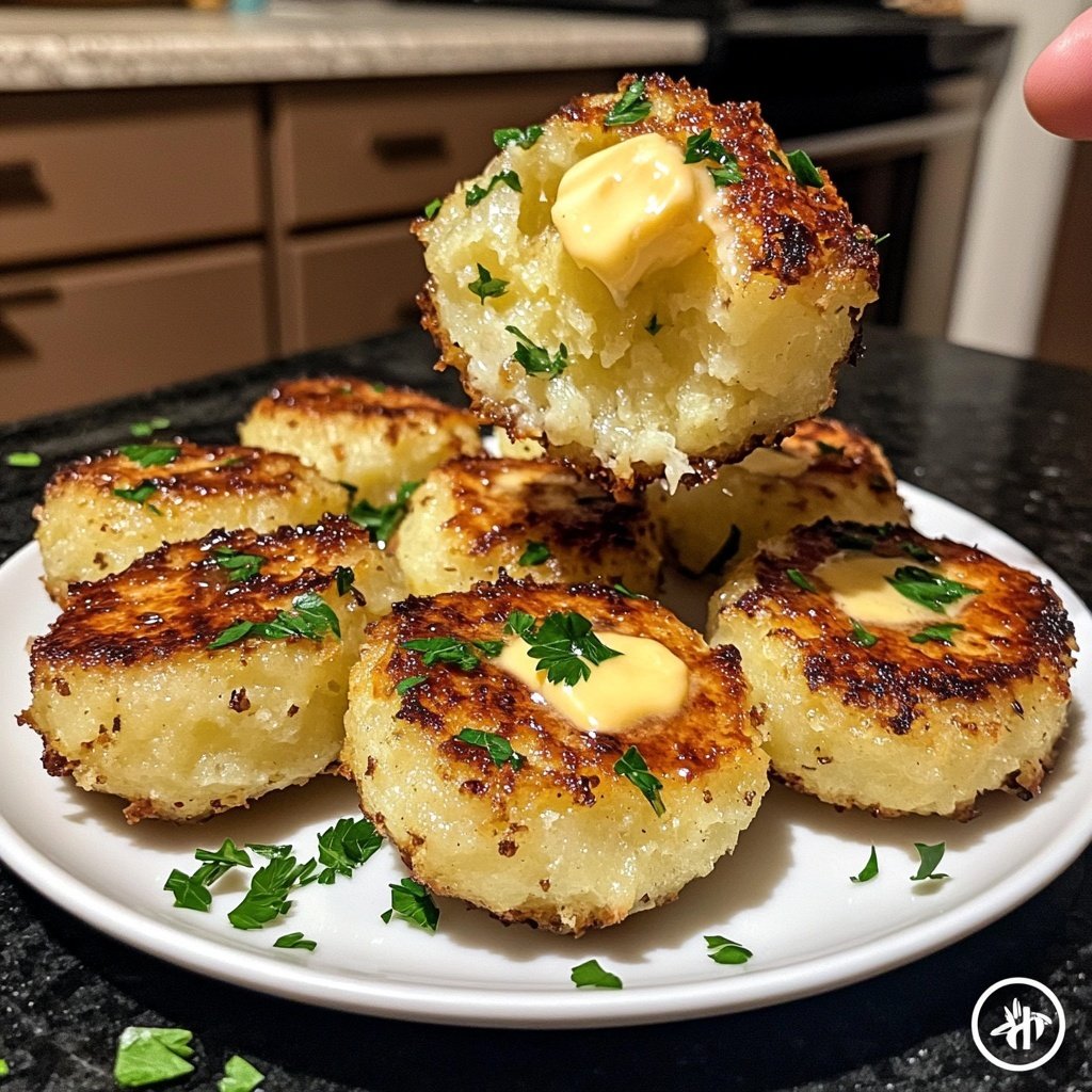 Kartoffelknödel mit Buttersoße