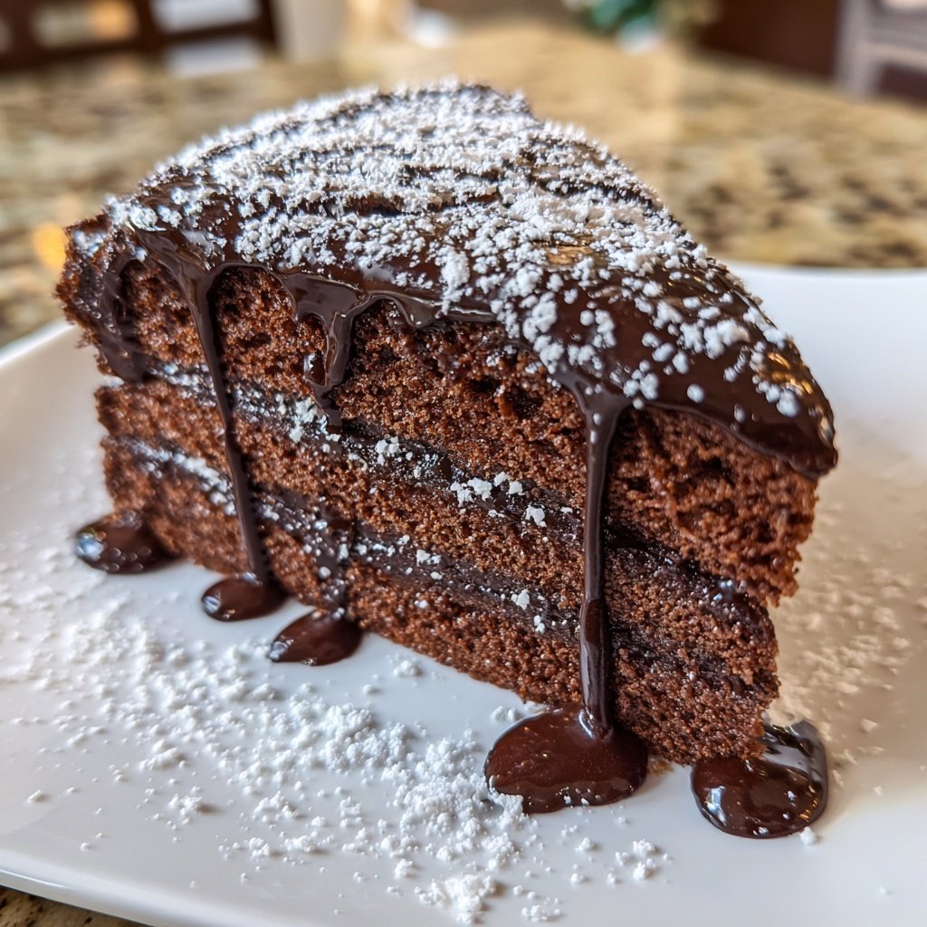 Schwarzer Kuchen elegant elegant