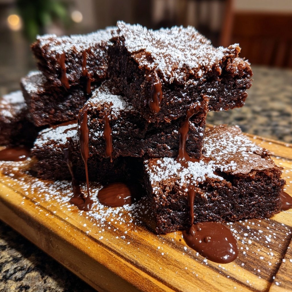 Einfache Brownie Rezept mit Vanille