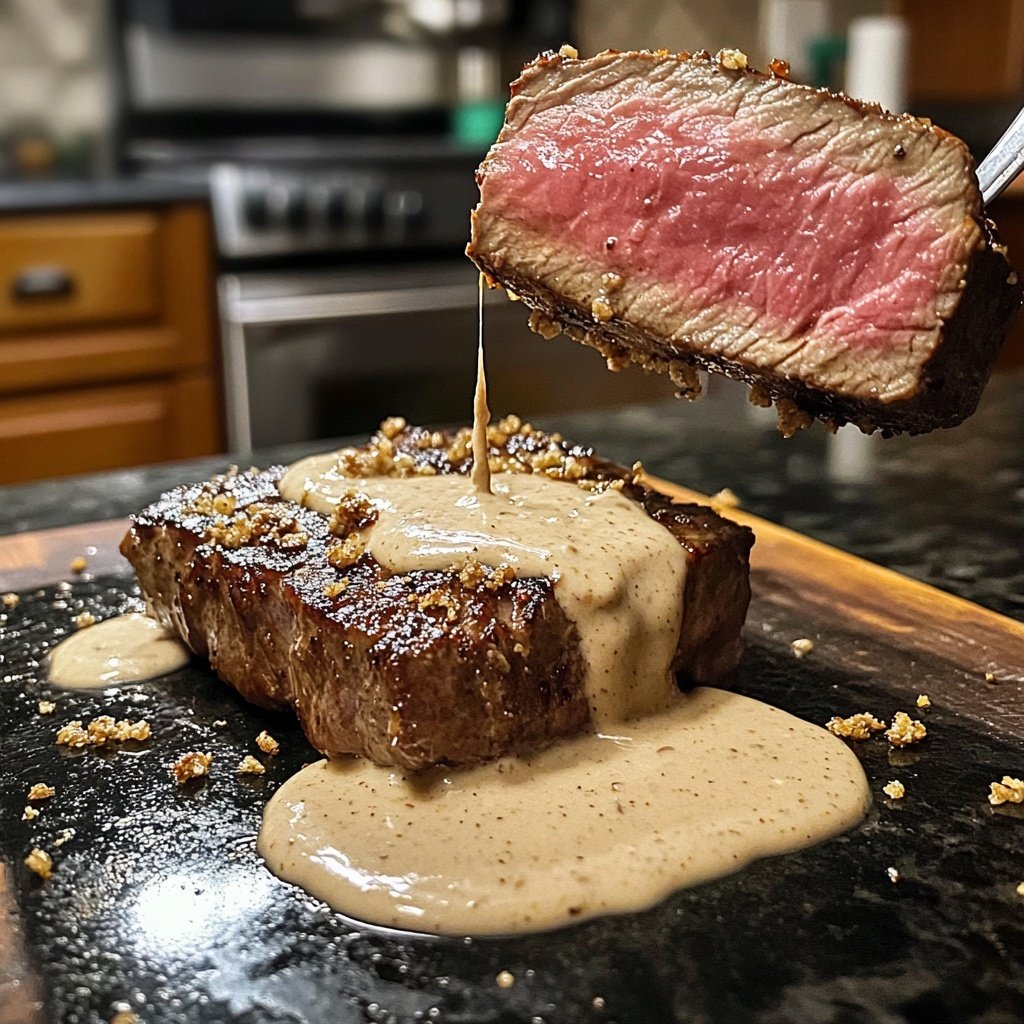 Rinderfilet mit Knoblauch-Dijon-Sahnesauce