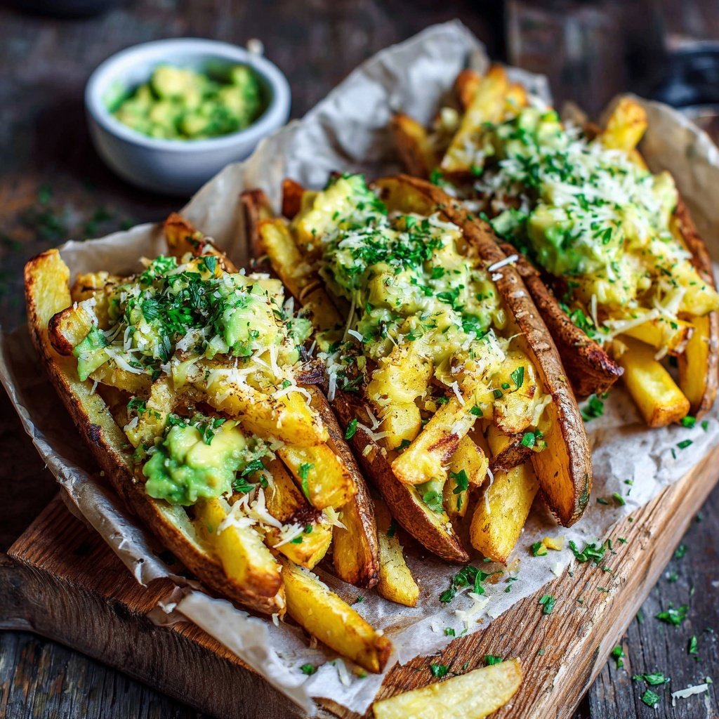 Gefülltes Avocado Pommes Trio