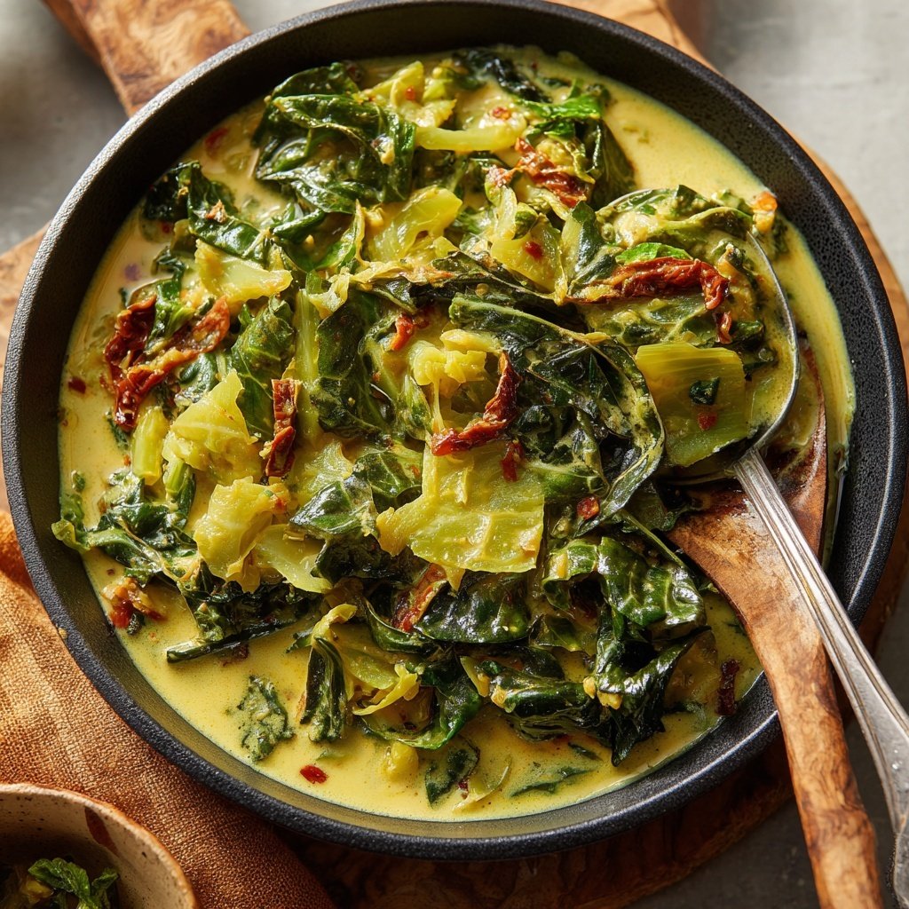 Cremiges Kohlcurry Kokosmilch