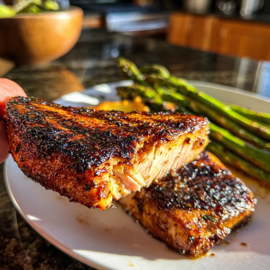 Gegrillter Thunfisch mit Turf Beilagen