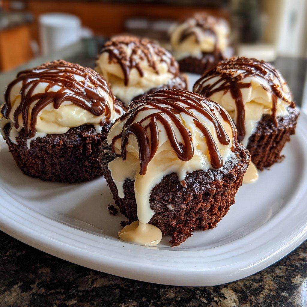 Fudgy Topfen Brownie Cupcakes