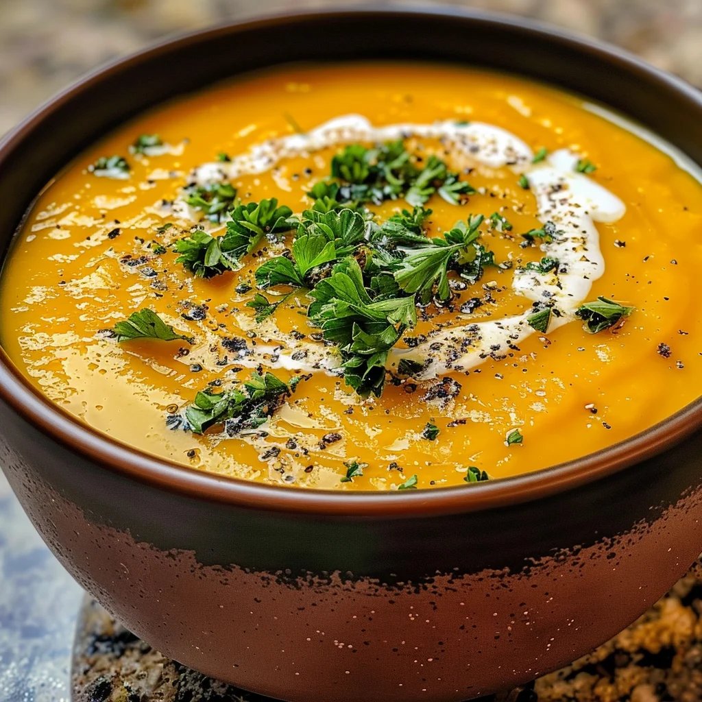 Cremige Kürbis-Kartoffel-Suppe