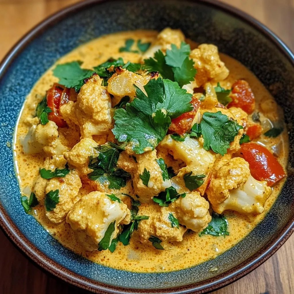 Cremiger Blumenkohl-Curry aus dem Backofen