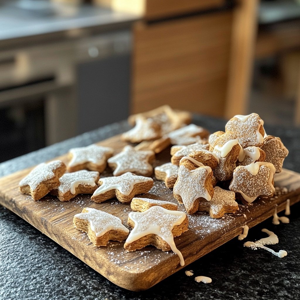 Weiche Lebkuchen Herzen, Brezeln und Sterne