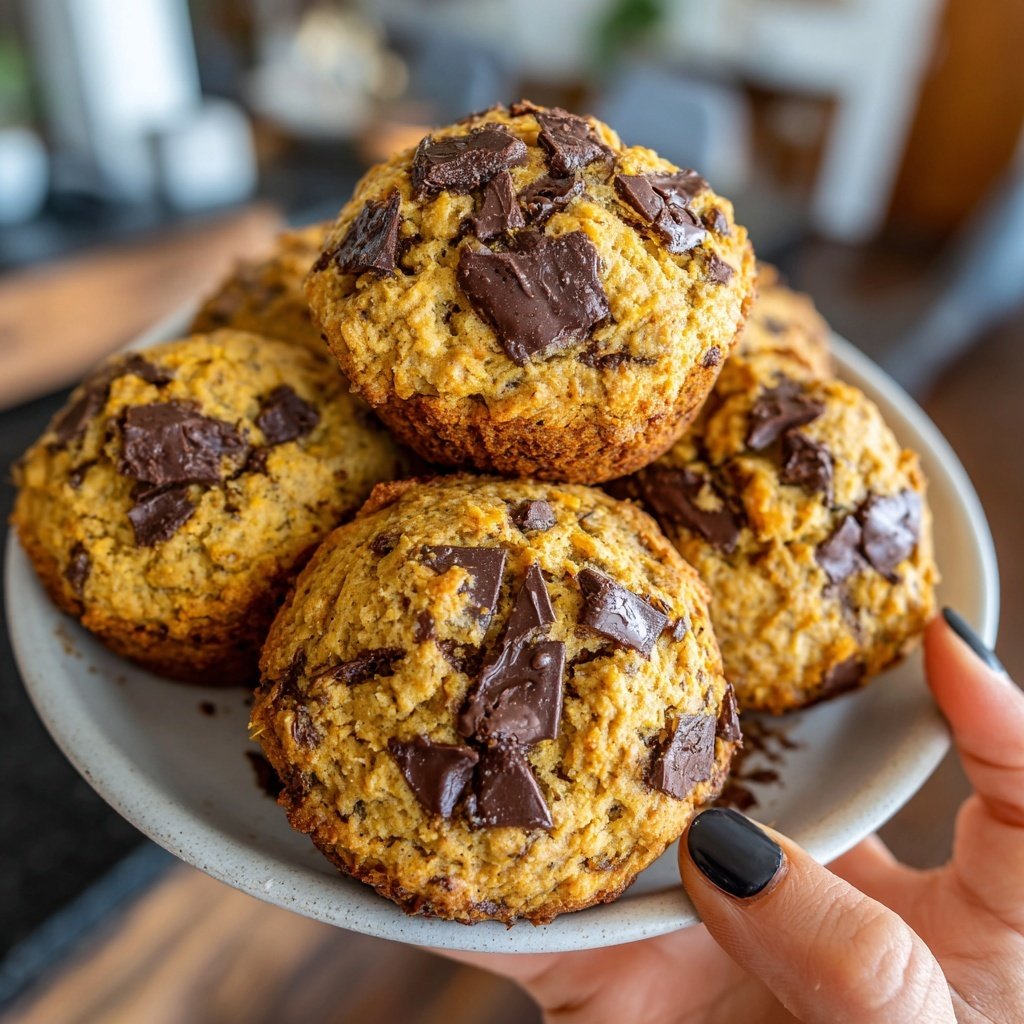 Schoko Chip Kürbis Cookies