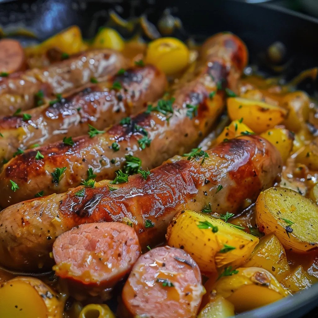 Würziger Kartoffel-Wurst-Eintopf