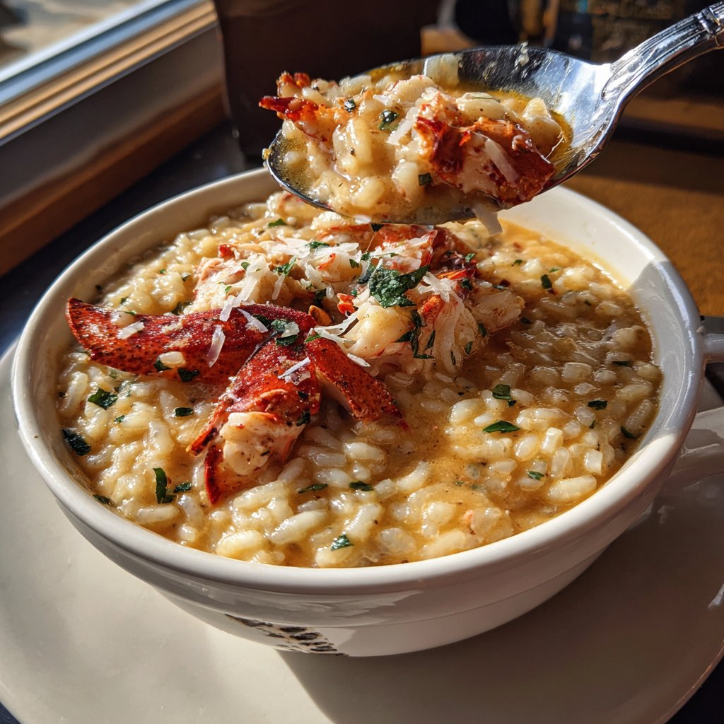 Hummer Risotto Cremig Meeresfrüchte elegant