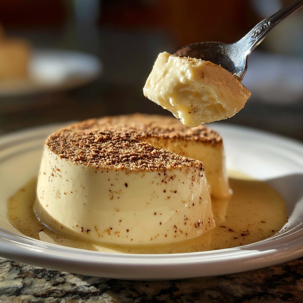 Eierlikör Panna Cotta mit Muskatnuss