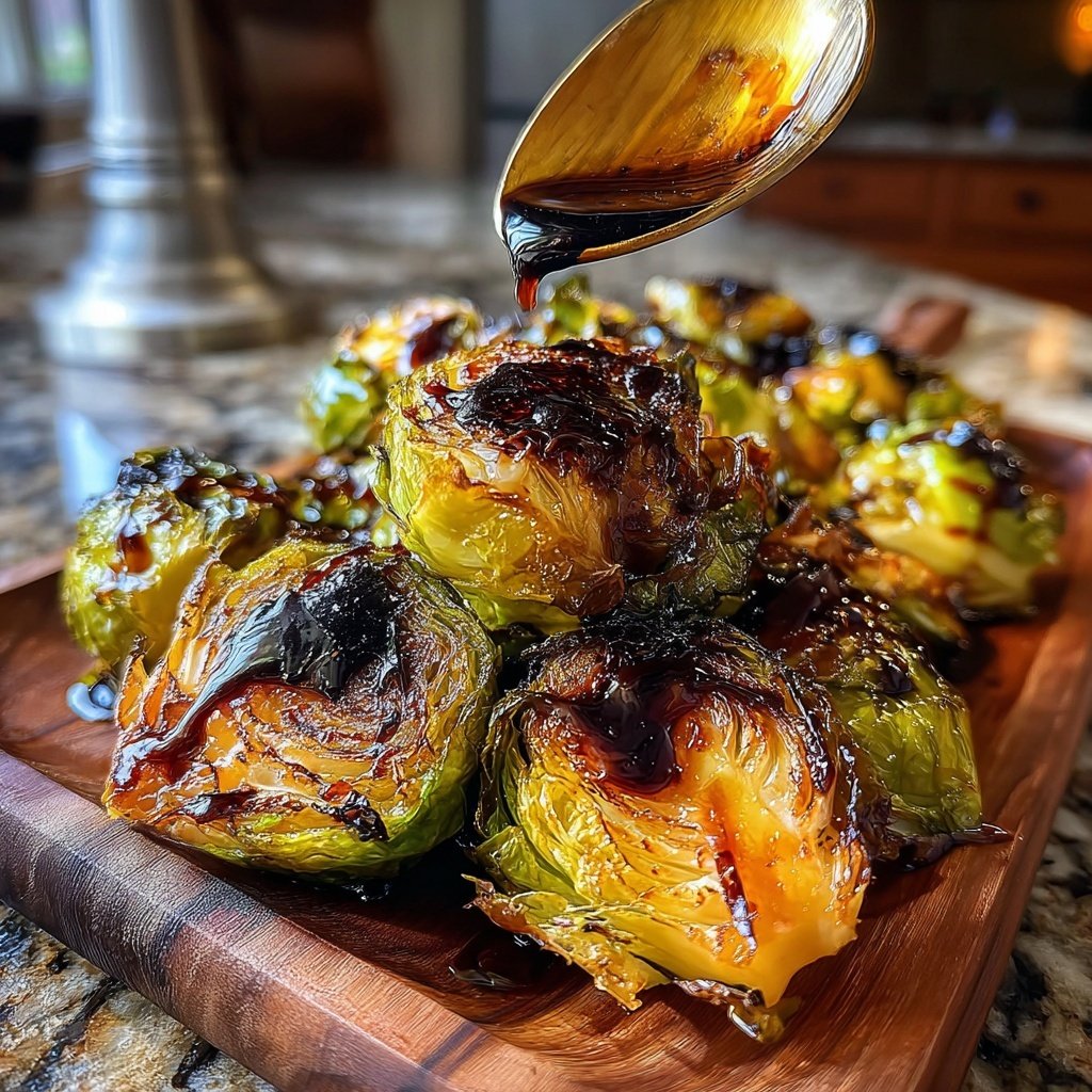 Balsamico Gebratener Rosenkohl