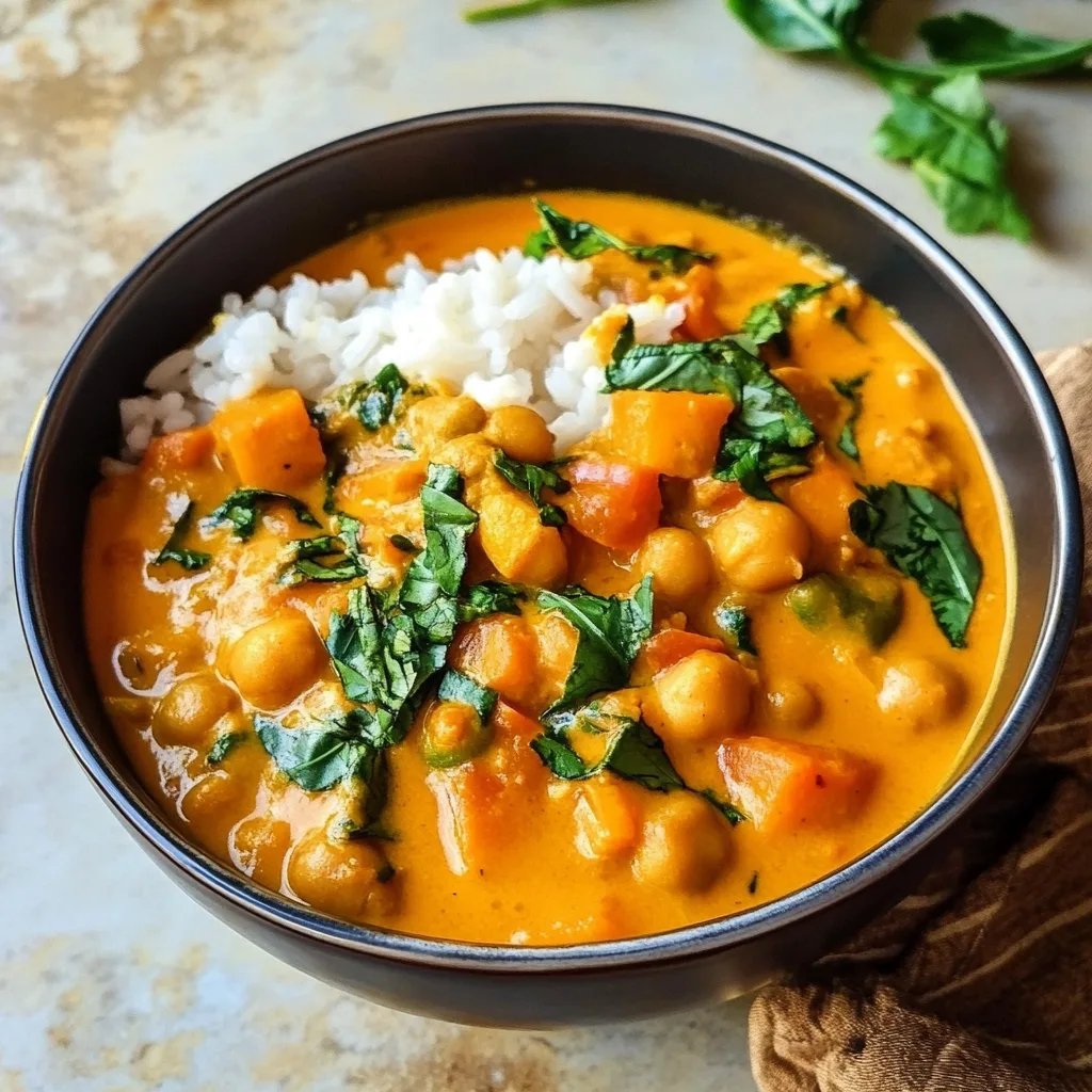 Kürbis-Kichererbsen-Curry