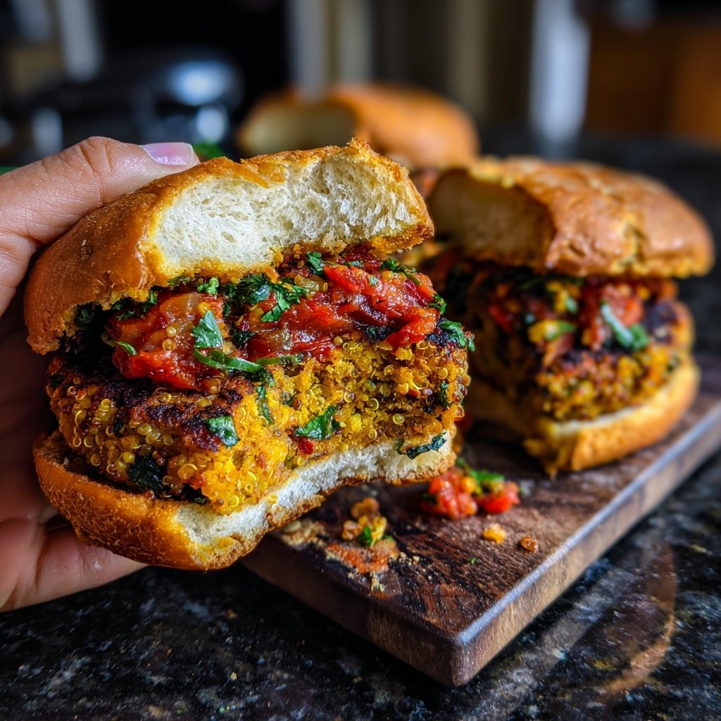 Mediterrane Quinoa Sliders