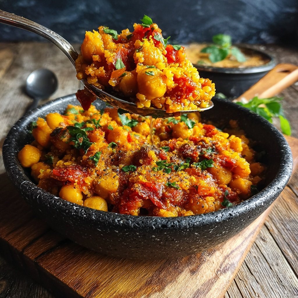 Rauchiger Paprika-Kichererbsen-Eintopf