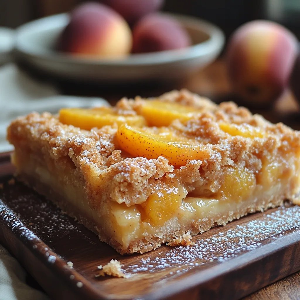 Pfirsich-und-Sahne-Crumble-Riegel: Ein Unglaubliches Ultimatives Rezept für 6 Begeisterte