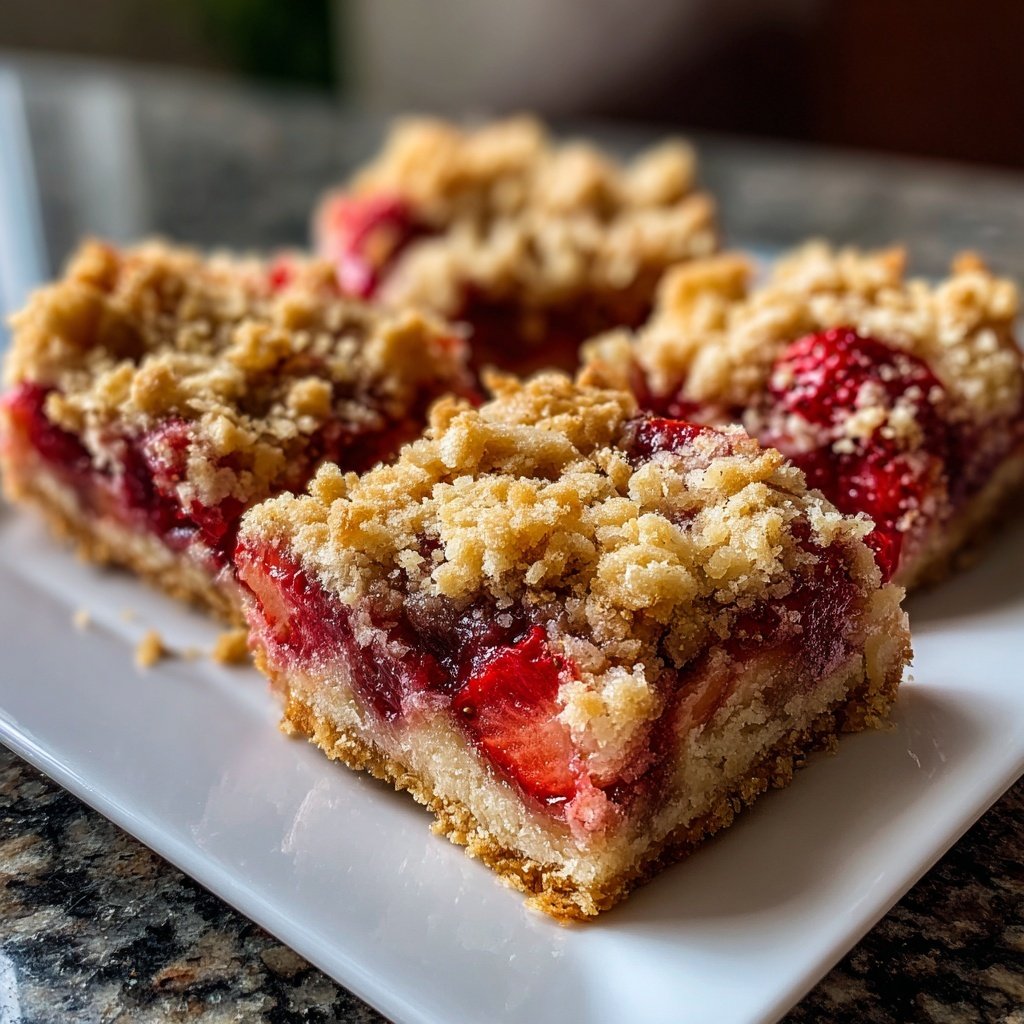 Erdbeer-Shortcake-Crumble-Riegel