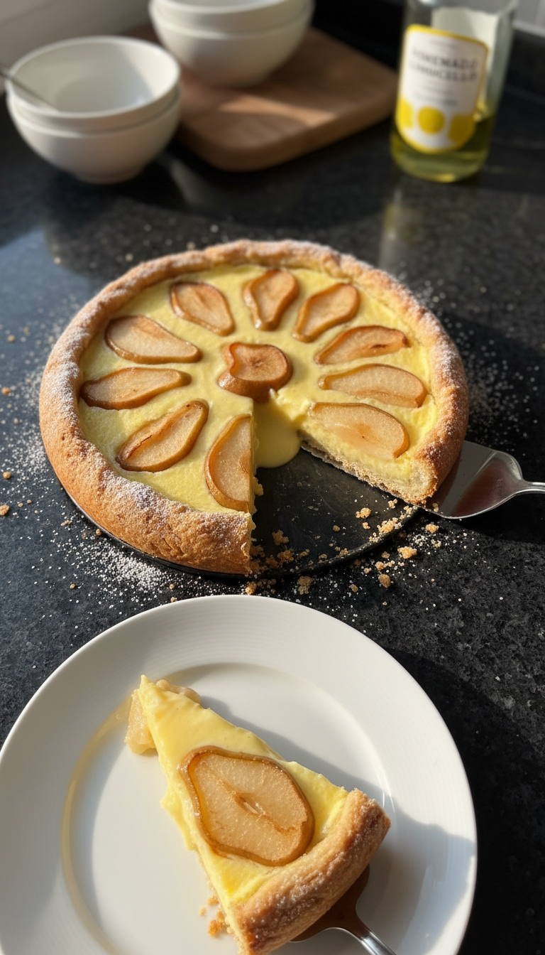 Limoncello Birnen Tarte
