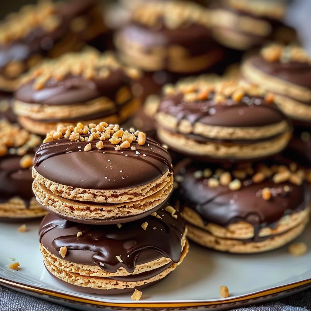 Gefüllte Nougat-Plätzchen