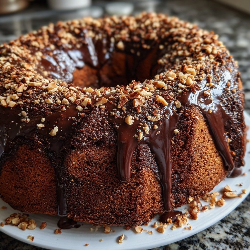 Schokoladen Haselnuss Kuchen köstlich