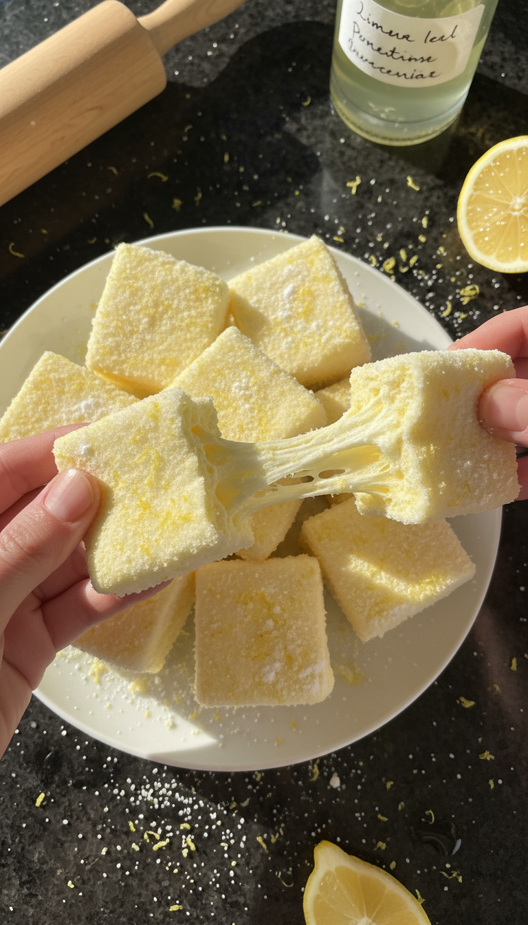 Limoncello Marshmallow Snacks