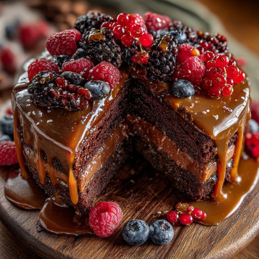 Himmlische dekonstruierte Schokoladentorte