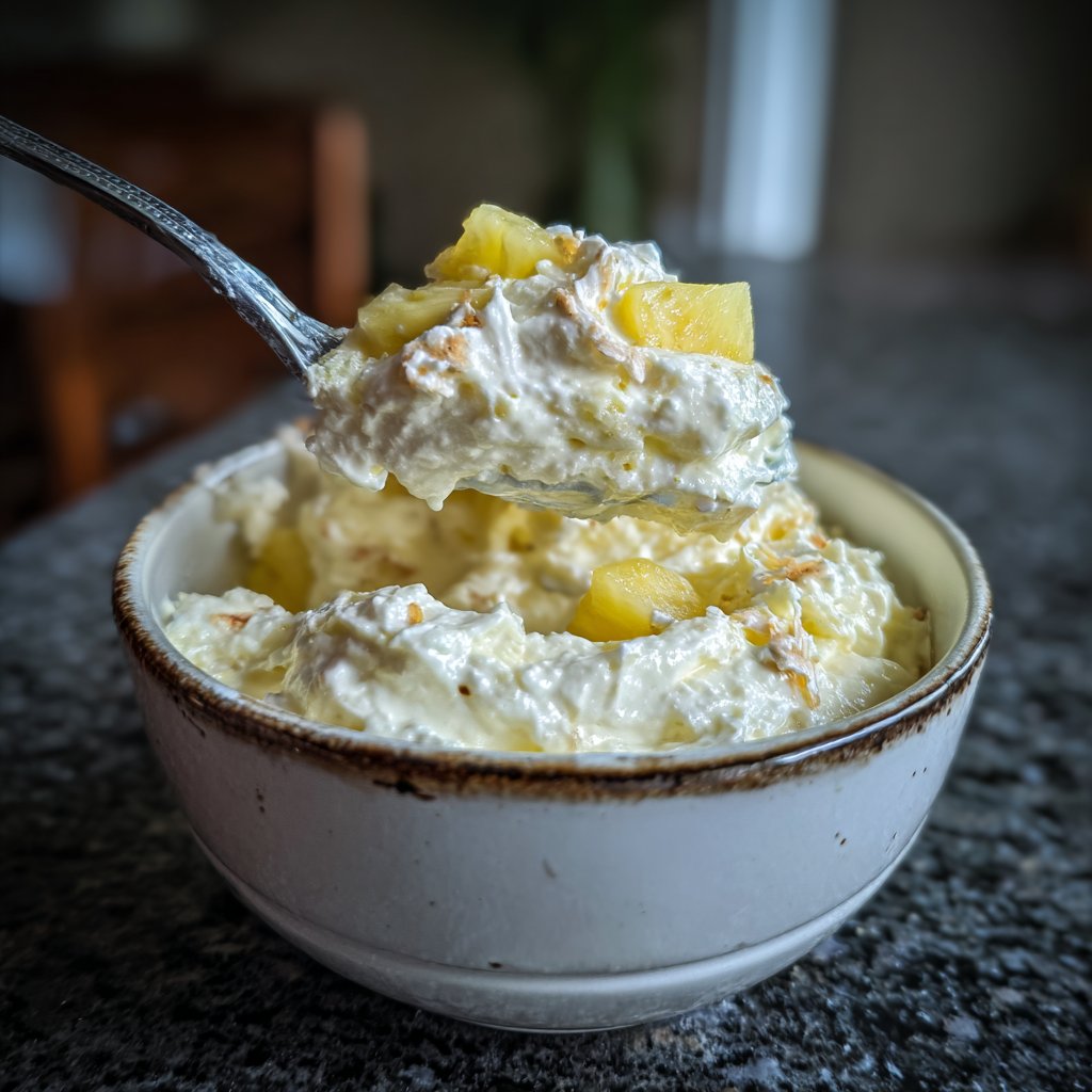 Ananas Kokos Hüttenkäse Creme