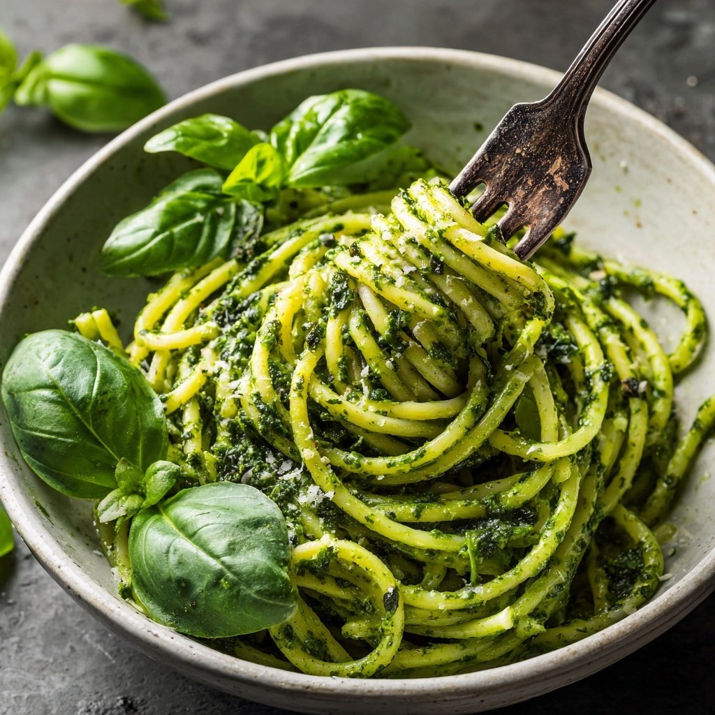 Grünkohl Pesto Pasta