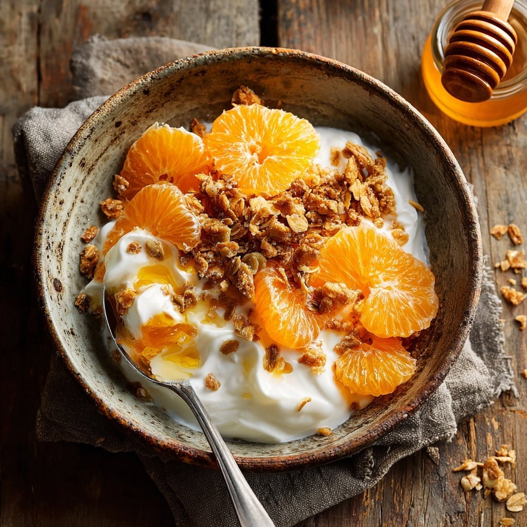 Honig-Zitrus-Frühstücks-Bowl